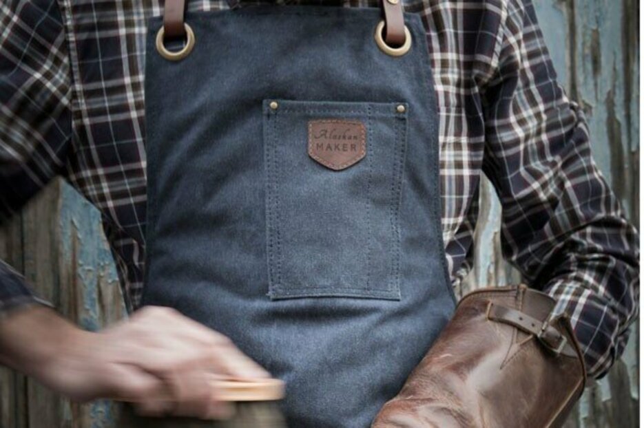 Tablier n° 547 cuir bleu marine Tablier n° 547 cuir bleu marine