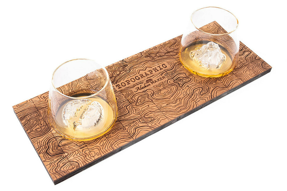 Présentoir 2 verres spiritueux Présentoir 2 verres spiritueux