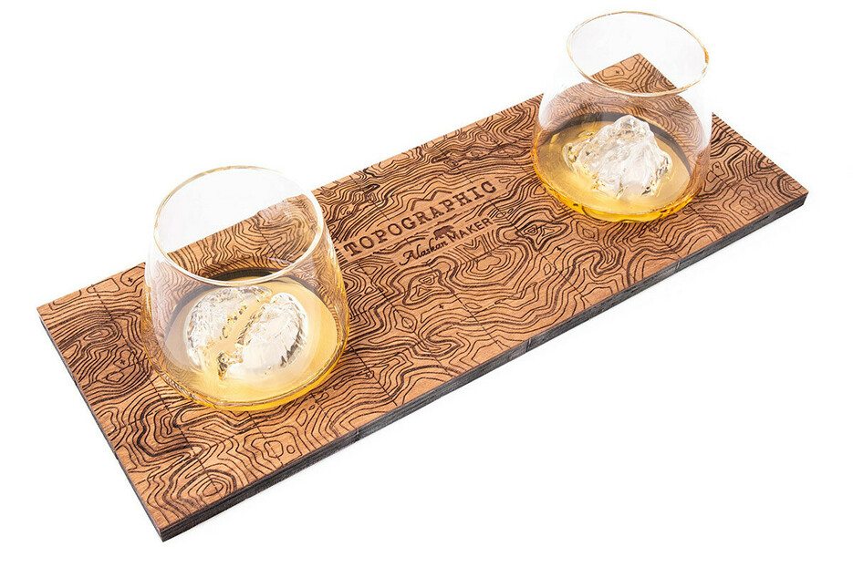 Présentoir 2 verres spiritueux Présentoir 2 verres spiritueux