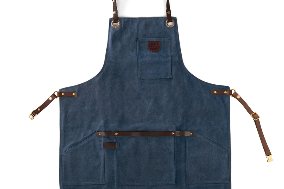 Tablier n° 547 cuir bleu marine Tablier n° 547 cuir bleu marine
