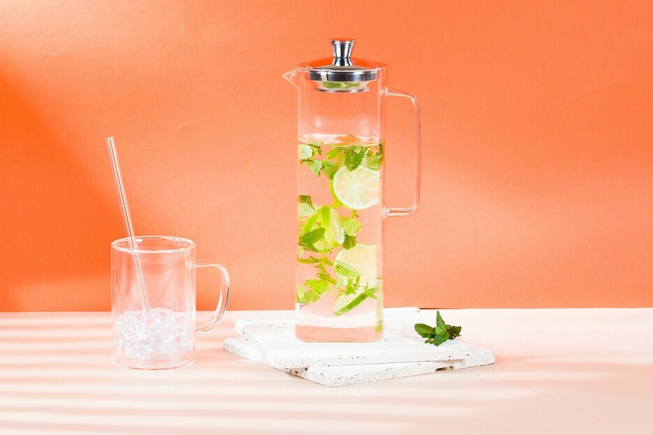 Cristel théière en verre allongée avec filtre dévissable Cristel théière en verre allongée avec filtre dévissable