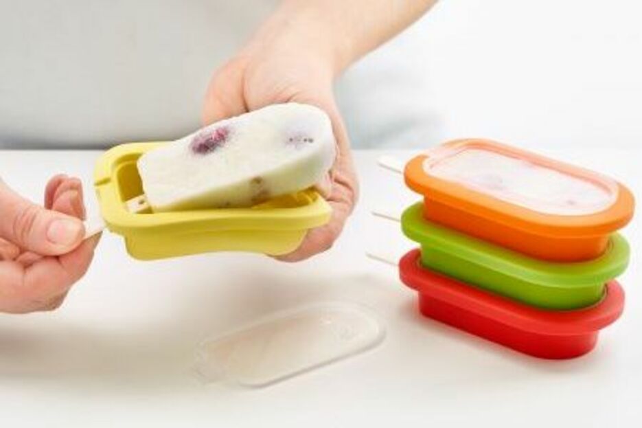 LEKUE Lot de 4 moules à glace empilables LEKUE Lot de 4 moules à glace empilables