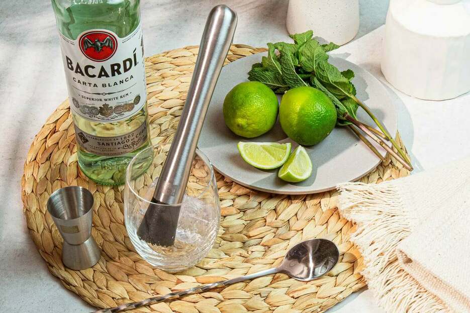 VACUVIN Pilon à cocktail acier brossé VACUVIN Pilon à cocktail acier brossé